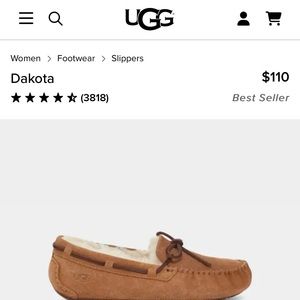 Ugg Women’s Moccasins. Size 8